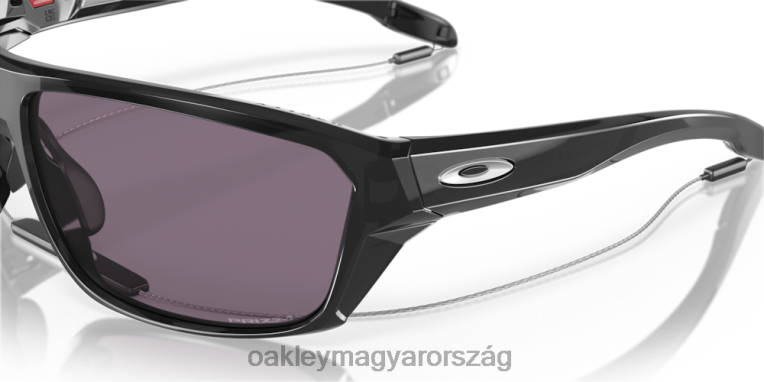 Oakley osztott lövés 6PVBJ305 szemüveg prizm szürke lencsék, fekete tinta kerettel