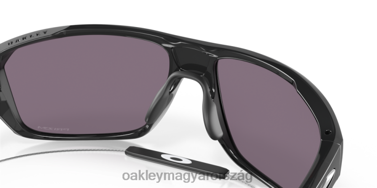 Oakley osztott lövés 6PVBJ305 szemüveg prizm szürke lencsék, fekete tinta kerettel