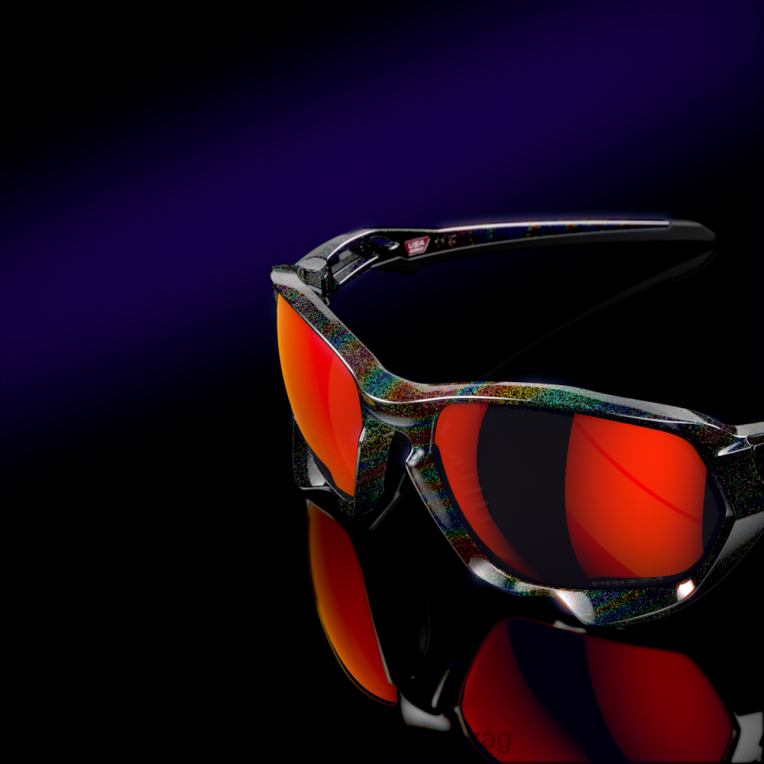 Oakley plazma verve gyűjtemény 6PVBJ596 szemüveg prizm rubin lencsék, sötét galaxis keret