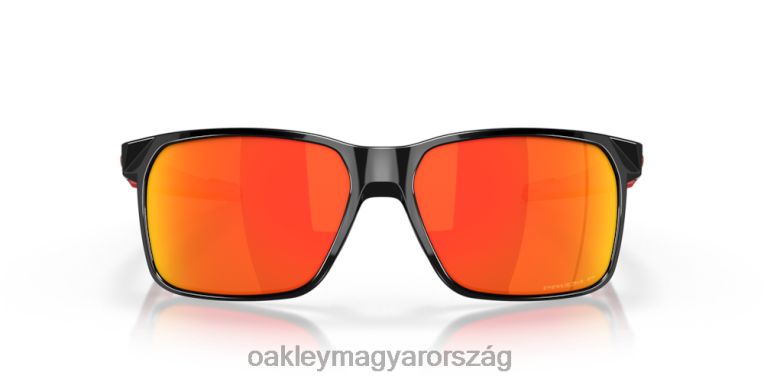 Oakley portál x 6PVBJ338 szemüveg prizm rubin polarizált lencsék, polírozott fekete keret