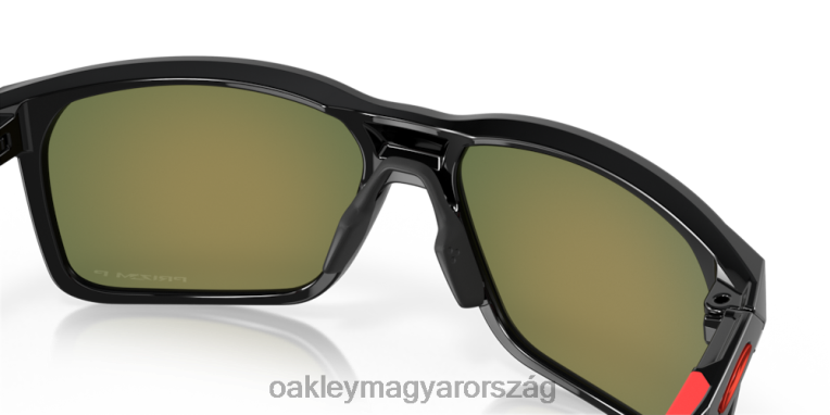 Oakley portál x 6PVBJ338 szemüveg prizm rubin polarizált lencsék, polírozott fekete keret