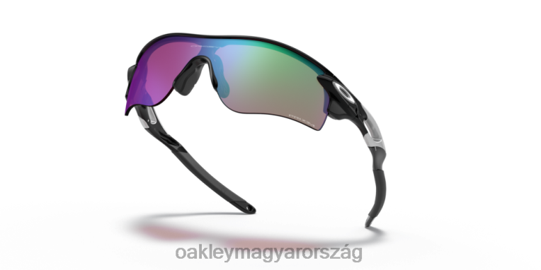 Oakley radarzár út (alacsony híd illeszkedés) 6PVBJ700 szemüveg prizm golflencsék, polírozott fekete keret