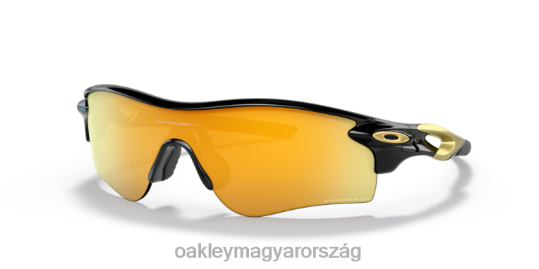 Oakley radarzár út (alacsony híd illeszkedés) 6PVBJ718 szemüveg prizm 24k polarizált lencsék, polírozott fekete kerettel