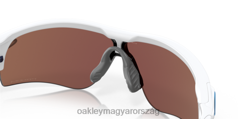 Oakley radarzár út (alacsony híd illeszkedés) 6PVBJ719 szemüveg prizm mélyvíz polarizált lencsék, matt fehér kerettel