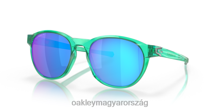 Oakley reedmace (alacsony hídra illeszkedő) 6PVBJ664 szemüveg prizm zafír polarizált lencsék, átlátszó celeste keret