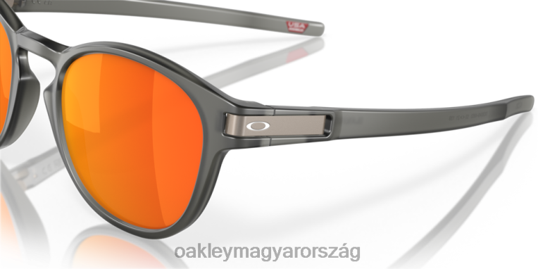 Oakley retesz (alacsony híd illeszkedés) 6PVBJ912 szemüveg prizm rubin polarizált lencsék, matt szürke füstkerettel
