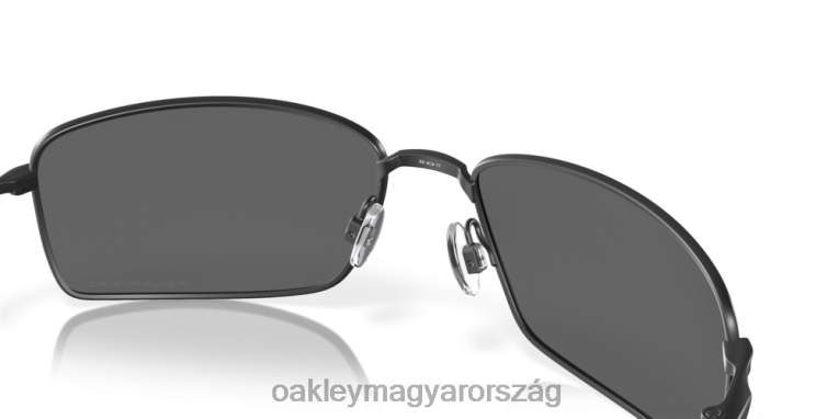 Oakley szögletes drót 6PVBJ496 szemüveg fekete irídium polarizált lencsék, matt fekete keret